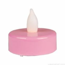 New 🧨 Modern Vase And Gift Pack Of 720 PCS Pink LED Round Shape Tealight Flameless Candle D-1.5 H-1.5 🥰