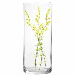 Brand new 🛒 Modern Vase And Gift Pack Of 2 PCS Clear Glass Cylinder Vase D-10" H-24" 😍