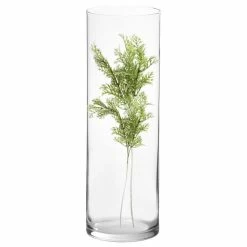 Best Sale 😉 Modern Vase And Gift Pack Of 2 PCS Clear Glass Cylinder Vase D-10" H-30" ⌛