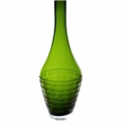 Best reviews of ⭐ Modern Vase And Gift Olive Green Glass Teardrop Style 4 Vase H-14" - Pack Of 6 PCS ⌛