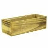 Best Sale ✔️ Modern Vase And Gift 12 PCS Unfinished Wooden Rectangle Plant Box With Plastic Liner O-13"X5" H-4" - Pack Of 12 PCS 🔥