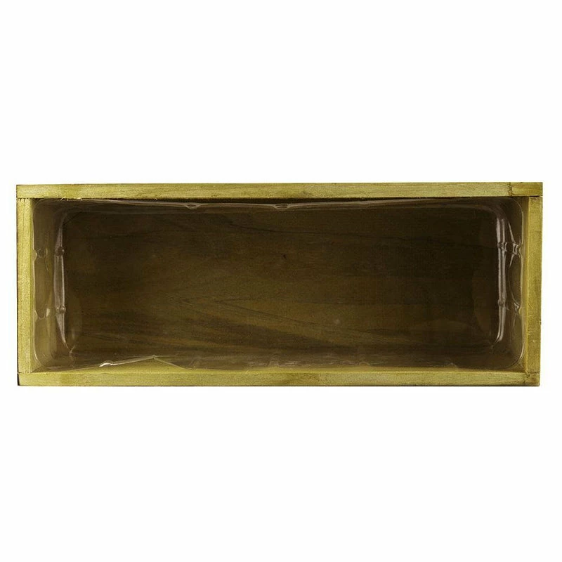 Best Sale โ๏ธ Modern Vase And Gift 12 PCS Unfinished Wooden Rectangle Plant Box With Plastic Liner O-13"X5" H-4" - Pack Of 12 PCS ๐ฅ - Image 6
